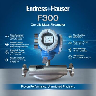 Endress+Hauser Proline Promass F 300 8F3B40 8F3B80 Coriolis Mass Flowmeter Mass Flow Meter