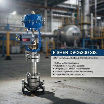 Nhà cung cấp phụ tùng Bộ điều khiển van kỹ thuật số Fisher FIELDVUE DVC6200 SIS Hệ thống an toàn