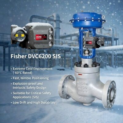 Môi trường nhiệt độ thấp Fisher FIELDVUE DVC6200 SIS Máy định vị van kỹ thuật số Máy điều khiển van