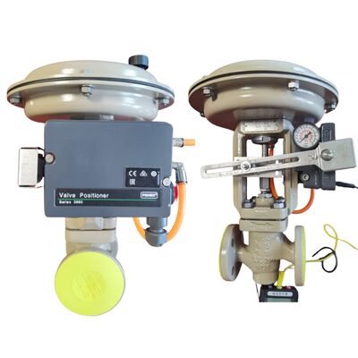 Bộ định vị van Fisher 3660/3661 với bộ điều chỉnh lọc 67CFR cho van điều khiển khí nén — Bộ định vị điện-khí nén, 4-20mA, Thép không gỉ, Dải nhiệt độ từ trừ 40°C đến 85°C
