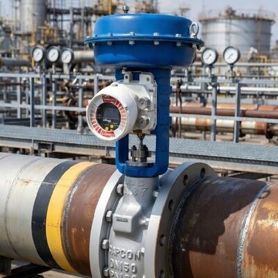 Trung Quốc Buttfy Control Valve với Flowserve Logix 420-47-W1D-10 Industrial Valve Positioner cho đường ống dẫn dầu khí
