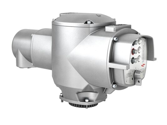 CHUANYI VBJG 600001 Máy van bướm tâm trí ba với AUMA SA SQ Series Electric Actuator để điều khiển chất lỏng