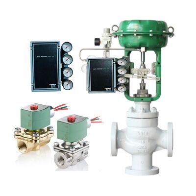 Bộ định vị van điện khí nén Emerson Fisher 3600 Series 3610J với van điện từ ASCO