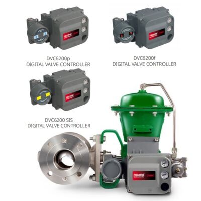 FiSher 2052 Spring và Diaphragm Rotary Actuator với DVC6200 Positioner cho khí dầu