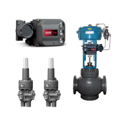 Bộ điều khiển van kỹ thuật số Emerson Fisher DVC6200 và Van hành trình Fisher 377 với Van điều khiển Trung Quốc