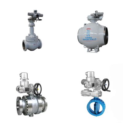 Điều khiển điện Butterfly Ball Globe Valve Nhà sản xuất Với AUMA SA SAR SQ SQR Series Electric Actuator