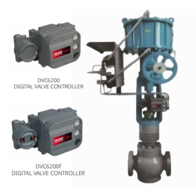 Wuzhong ABM APM áp suất cân bằng chuồng kiểm soát van với file sher DVC6200 Positioner