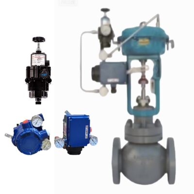 Wuzhong ASB APB Pressure Balanced Single Seat Control Valve with Azbil AVP300 Positioner Chemical Oil Gas