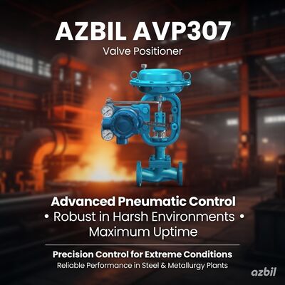 Azbil AVP307 Máy định vị van khí nén kỹ thuật số với điều khiển vi xử lý liên lạc HART và bảo vệ IP66