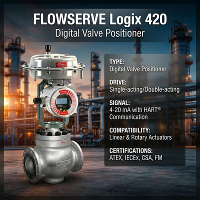 Flowserve Digital HART Positioner Logix 420 520MD 3200MD 3800 Máy biến áp thông minh
