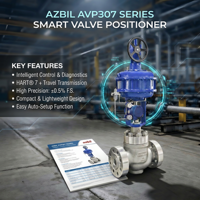 Azbil AVP307 Digital HART Định vị van điều khiển điện khí F-isher 67C 67D Valve điều chỉnh lọc