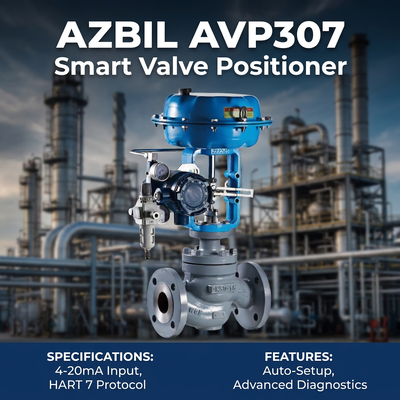 Stock Azbil AVP307 Máy định vị van điều khiển HART điện khí điện tử số