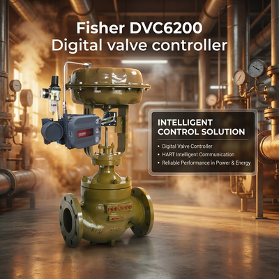 F-isher DVC6200 Digital Valve Positioner FIELDVUE HART Smart Valve Positioner Control với Valve Solenoid 2 Way ASCO