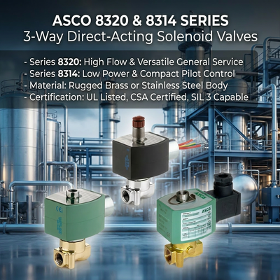 ASCO mới 8320 8314 3 Way Solenoid Valve LCD Ex d HART Valve Controller Smart Valve Positioner Nhà máy OEM