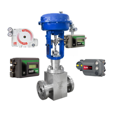 Bộ điều khiển van bi điều khiển bằng khí nén DVC6200 DVC2000 và Van điện từ ASCO và Bộ định vị van FLOWSERVE 3200MD 520MD 3800MD