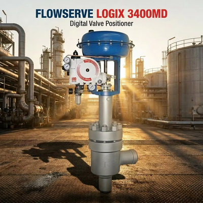 Flowserve Logix 3400MD Máy định vị van kỹ thuật số với HART Communication IP66 Bảo vệ và độ chính xác ± 0,5%