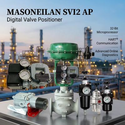 Nhà cung cấp Masoneilan 78-40 SVI2 AP Smart Digital Valve Positioner Tissin Air Filter Regulator OEM Control Valve Stock