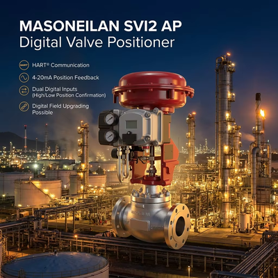 Nhà cung cấp Masoneilan 78-40 SVI2 AP Smart Digital Valve Positioner Tissin Air Filter Regulator OEM Control Valve Stock