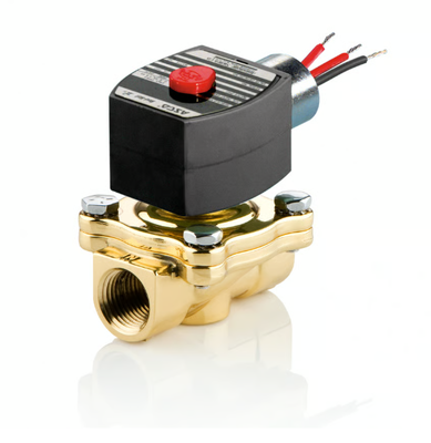ASCO 210 Series 2 Way Brass Solenoid Valve Pilot hoạt động bình thường Khóa nước Không khí Kiểm soát chất lỏng khí