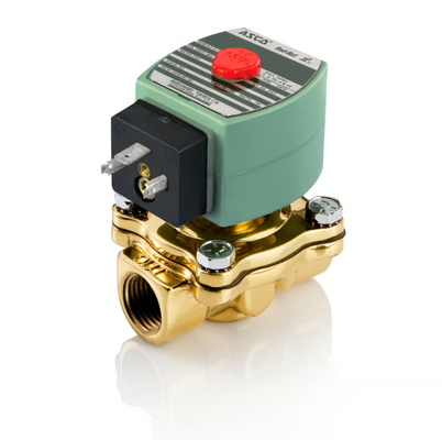 ASCO 210 Series 2 Way Brass Solenoid Valve Pilot hoạt động bình thường Khóa nước Không khí Kiểm soát chất lỏng khí