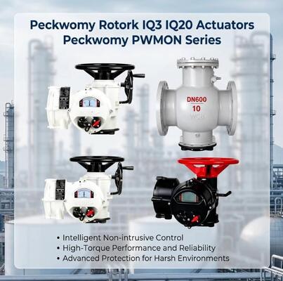 Peckwomy PWMON Series chống nổ OEM Ball Electric Actuators Display Gas Media Rotork thay thế IQ3 IQ20 Actuators