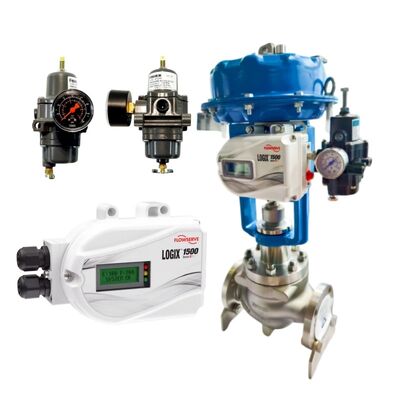 Flowserve Logix 1500 Digital Valve Positioner với HART 7 Communication IP66 NEMA 4X Protection và tín hiệu đầu vào DC 4?? 20 mA