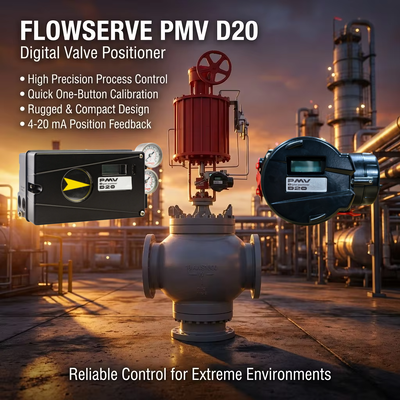 Flowserve PMV D20 Digital Valve Positioner với thông tin liên lạc HART 4-20mA tín hiệu đầu vào và bảo vệ vỏ IP66