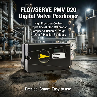 Flowserve PMV D20 Digital Valve Positioner với thông tin liên lạc HART 4-20mA tín hiệu đầu vào và bảo vệ vỏ IP66
