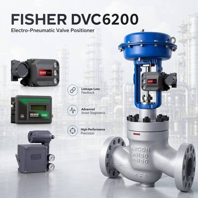 Van điều khiển khí nén bướm F-isher OEM hoàn toàn mới và Bộ định vị van DVC6200