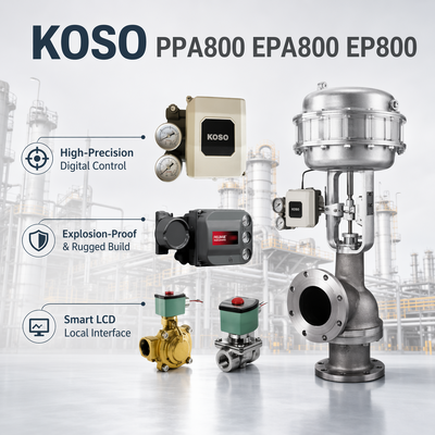 Bộ định vị van thông minh điện khí nén KOSO OEM Mẫu PPA800/EPA800/EP800