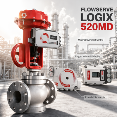 Bộ định vị kỹ thuật số HART Flowserve Logix 520MD Plus, Van điều khiển 4-20mA, Dầu khí, Hóa chất, Năng lượng