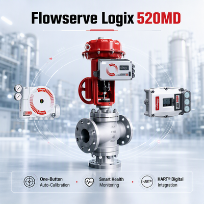 Bộ định vị kỹ thuật số HART Flowserve Logix 520MD Plus, Van điều khiển 4-20mA, Dầu khí, Hóa chất, Năng lượng
