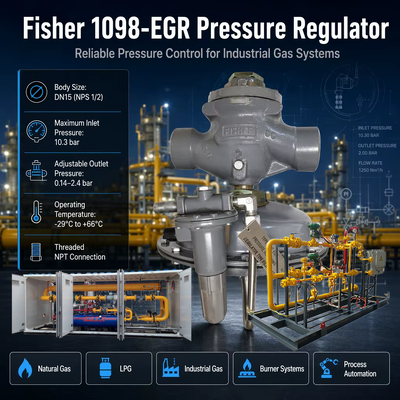 chất lượng cao Fi-sher 1098-EGR Pilot vận hành khí tự nhiên áp suất giảm van khí áp suất điều chỉnh