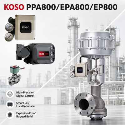 Trong kho KOSO PPA800/EPA800/EP800 Định vị van thông minh điện khí quyển 4-20mA cho máy điều khiển khí quyển