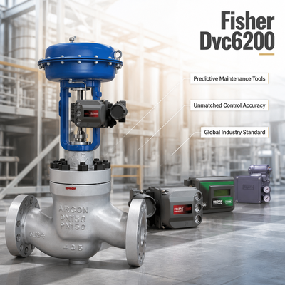 F-isher DVC6200 Smart Valve Positioner với chẩn đoán quy trình đầy đủ cho van điều khiển nhà máy lọc dầu, khí đốt, hóa chất, điện