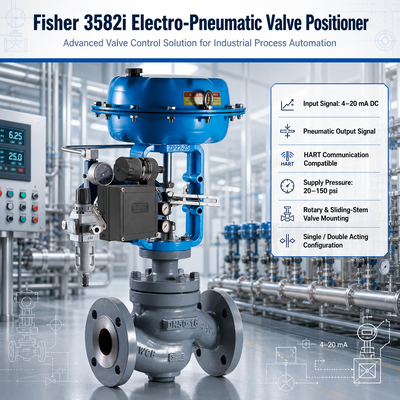 3582i Electro Pneumatic 4-20mA I/P Converter Bộ định vị van điều khiển