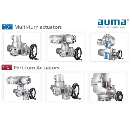 Bộ truyền động điện điều biến AUMA SA SQ, Tín hiệu 4-20mA Độ chính xác cao cho nhà máy điện tự động hóa đường ống Van công nghiệp
