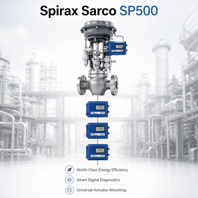 Bộ định vị thông minh Spirax Sarco SP500 HART mới 100% Bộ điều khiển điện-khí nén 4-20mA tương thích với bộ truyền động Chongqing Chuanyi