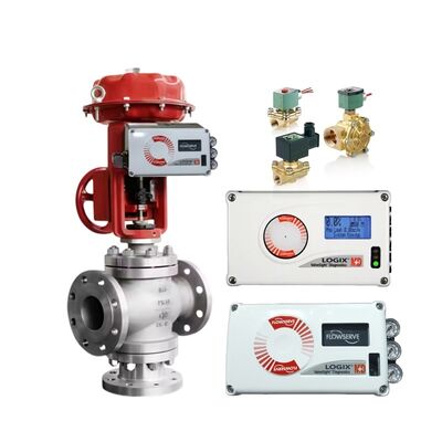 Flowserve Logix 520MD Digital HART Electro Pneumatic Smart Valve Controller Control Valve Positioner với Asco Solenoid Valve