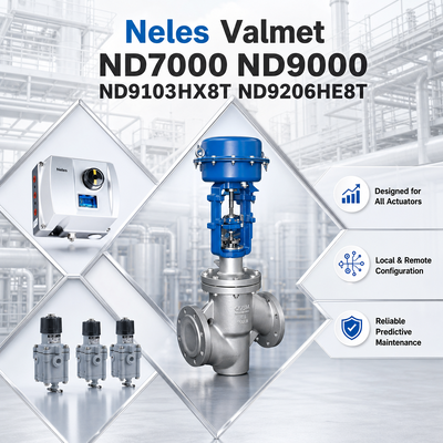 Neles Valmet ND7000 ND9000 ND9103HX8T ND9206HE8T Máy điều khiển định vị van kỹ thuật số khí nén thông minh cho ngành công nghiệp dầu khí hóa dầu