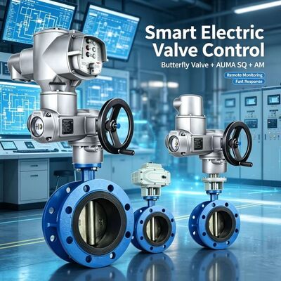AUMA SQ 05.2-14.2 Máy điều khiển xoay phần với AM 01.1 Điều khiển SFC Valve phản hồi vị trí cuối an toàn