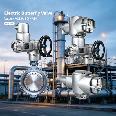 AUMA SQ 05.2-14.2 Máy điều khiển xoay phần với AM 01.1 Điều khiển SFC Valve phản hồi vị trí cuối an toàn