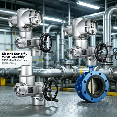 AUMA SQ 05.2-14.2 Máy điều khiển xoay phần với AM 01.1 Điều khiển SFC Valve phản hồi vị trí cuối an toàn