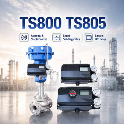 Bộ định vị van thông minh dòng TS800 TS805 HART Bộ định vị van điều khiển kỹ thuật số