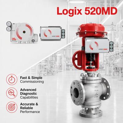 Bộ định vị kỹ thuật số HART Flowserve Logix 520MD Plus, Van điều khiển 4-20mA, Dầu khí, Hóa chất, Năng lượng