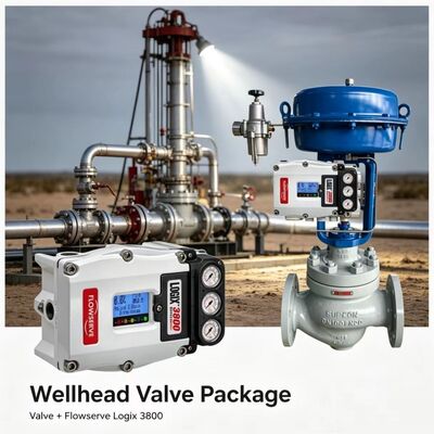 Gói điều khiển chính xác Bộ định vị kỹ thuật số Flowserve Logix 3800 với van điện từ ASCO