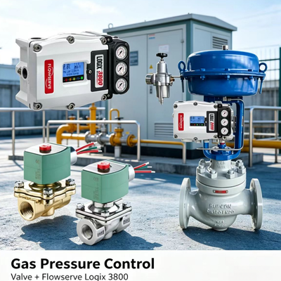 Gói điều khiển chính xác Bộ định vị kỹ thuật số Flowserve Logix 3800 với van điện từ ASCO