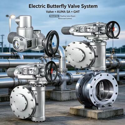 High Quality AUMA SA Multi-turn Actuator with GHT Gearbox High Torque Industrial Valve Drive Solution