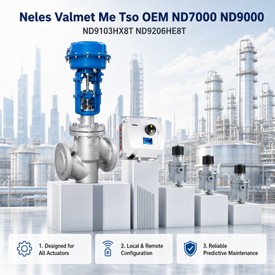 Neles Valmet Me Tso OEM ND7000 ND9000 ND9103HX8T ND9206HE8T Máy định vị khí nén thông minh van tuyến quay