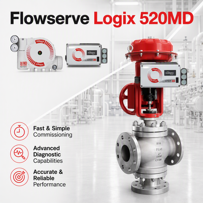 Bộ định vị kỹ thuật số Flowserve Logix 520MD Plus HART 7 4 20mA IP66